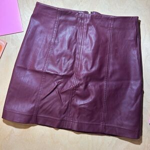 Tinseltown Deep Purple Mini Skirt